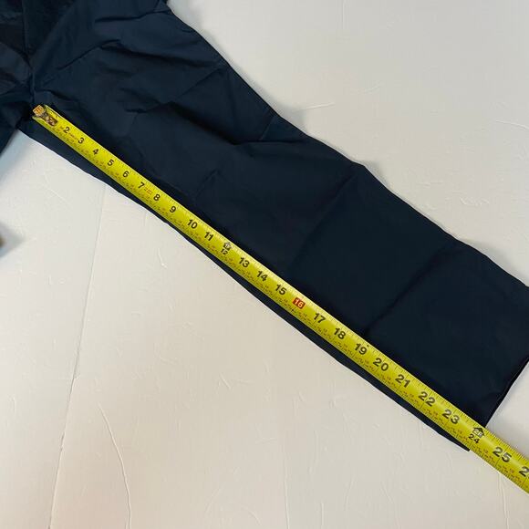 Mark D. Sikes Navy Blue Italian Cotton Slim Fit Side Zip Pants Size 2 - Picture 11 of 11